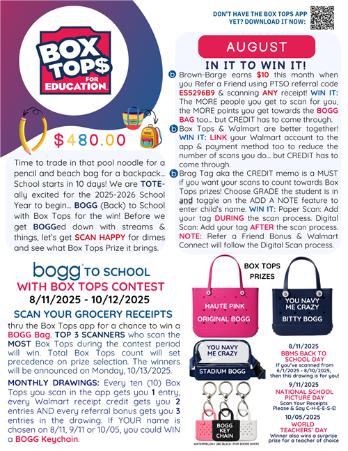 August Box Tops
